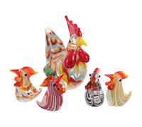 Operitacx Figurine de Coq, Modèle Animal Décoratif, Finition Élégante | Ornement de Poulet Coloré, Usage Salon ou Extérieur, Résistant aux Chocs, pour Garçon et Filles