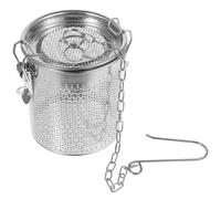 Operitacx Filtre à Assaisonnement Panier de Séparation en Acier Inoxydable Argenté Résistant Rouille pour Infusion Gingembre et Soupe, Résistant la Rouille, pour Médecine Chinoise et en