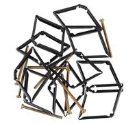 Operitacx Fixateur de Boîte Mural 20 Pcs Tige de Support pour Boîte à Cassette 86 Type Accessoires Électriques Anti-rouille Outil de Réparation pour Électricien Kit