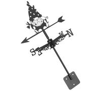 Operitacx Girouette GNOME Décorative en Fer Noir pour Toit et Maison