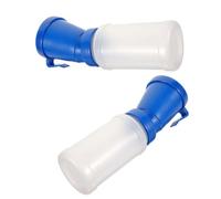 Operitacx Gobelet à Traire en Plastique Bleu 2pcs pour Traite des Trayons de Vache Design Ergonomique, pour L'élevage Laitier