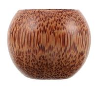 Operitacx Gobelet en Bois Rond Élégant et Polyvalent Expérience de Boisson Confortable la Maison, Tasse à Vin Unique et Stylée en Bois Naturel
