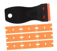 Operitacx Grattoir Plastique Pour Enlever La Colle Les Joints Les Étiquettes Films Adhésifs Sur Verre Et Fenêtres Kit Outils De Nettoyage Pratique Et Maniable