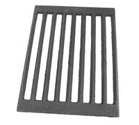 Operitacx Grille de Barbecue en Fonte Rectangulaire pour Extérieur, Plaque de Remplacement Robuste, Empêche les Aliments de Tomber, Facile à Ranger, Cuisine et Camping