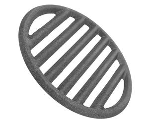 Operitacx Grille Ronde Accessoire de pour Barbecue Extérieure en Fonte Répartition Homogène Chaleur, pour Barbecue Fixe en Plein Air