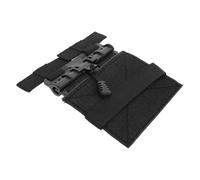Operitacx Harnais Tactique Ajustable pour Chat Noir en Nylon Système de Libération Rapide, Gilet de Sécurité Anti-Fugue pour Aventures en Plein Air et Entraînement la Course