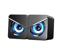 Operitacx Haut-Parleurs USB pour Ordinateur de Bureau, Boîtes de Haut-Parleur Filaires Dc5V, Enceintes PC Compactes pour Usage Domestique et Gaming, Son Clair sans Interférence