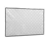 Operitacx Housse de Congélateur Étanche en Feuille D'aluminium Argentée Isolation Thermique et Protection UV pour Congélateurs Extérieurs en Supermarché