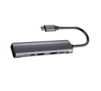 Operitacx Hub USB C avec Ports USB et Ports Accueil Multi Ports pour Ordinateurs Portables Adaptateur USB C Polyvalent pour Données et Recharge