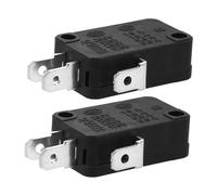 Operitacx Interrupteur Micro-ondes pour Appareils Électroménagers, Lot de 2 Pièces en Plastique et Métal, Facile à Utiliser, Contrôle la Position Porte du Four