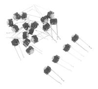 Operitacx Interrupteur Tactile Compact Blanc 2 Broches en Plastique et Cuivre, Réponse Précise, 40 Pièces, Montage Traversant pour Réparation Électronique et Projets Maker