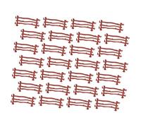Operitacx Jouet Clôture Décorative Double Crochet 120 Pcs, Accessoires Miniatures Paysagistes pour Modélisme, Bricolage Scènes Animales et Agricoles, Usage Loisir Créatif, Décor Ferme et Zoo