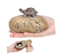Operitacx Key Hider Simulation Rock Rock Disguité Fake Stone Key Storage Holder Garden Turtle Statut State Secret Storage Boîte À L'extérieur