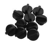 Operitacx Kit 10 Pièces Cache Filtre à Air pour Tronçonneuse à Essence Noir en Plastique avec Écrou de Couvercle Stable et Démontage Rapide pour Bûcheronnage Extérieur