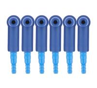 Operitacx Kit 6pcs Raccords Adaptateurs de Purge de Freins en Abs Bleu Outil de Frein Simple D'utilisation pour Entretien Automobile et Changement de Liquide