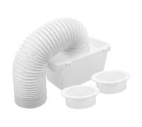 Operitacx Kit de Connecteur de Ventilation pour Sèche-linge Tambour Collecteur D'eau en Plastique Blanc, Filtre Anti-poussière Fin, Entretien Facile pour Vêtements