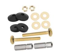 Operitacx Kit de Fixation pour Réservoir Wc avec Boulons Cuivre Vis de Rechange Universelles pour Abattant Toilette Installation Facile avec Joint Étanchéité Compatible Réservoirs