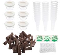 Operitacx Kit de Jardin Hydroponique Intérieur 161 Pièces Paniers de Culture sans Sol en PP Polyvalents pour Plantes sur Balcon ou Intérieur