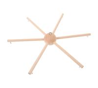 Operitacx Kit de mobile pour bébé à monter soi-même | Cadre en bois à six pieds pour carillon éolien | Accessoire de décoration pour chambre d'enfant (mur, plafond, balcon)