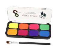Operitacx Kit De Peinture Pour Le Visage 8 Peintures Pour Le Visage Colorées Activées Par Leau Maquillage Aquarelle Fait À La Main Pour Une Utilisation Lors Dun Festival Théâtral