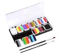 Operitacx Kit de Peinture pour Le Visage pour Garçons Et Filles Palette de 12 Couleurs Maquillage Du Visage de Festival pour Les Événements de La Journée Des Enfants