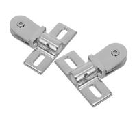 Operitacx Kit de Réparation Charnière de Porte en Alliage de Zinc Argenté pour Porte en Verre, Charnières Intérieures Sécurisées, Application Polyvalente pour Salle de Bain à Domicile