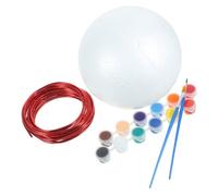 Operitacx Kit DIY Terre Mousse pour Garçon Fille Modèle Éducatif Artisanal de Globe Terrestre Projet Scientifique et Créatif avec pour Apprentissage Scolaire