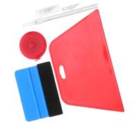 Operitacx Kit D'outils pour Covering Vinyle 9 Pièces avec Raclette à Papier Peint, Mètre Ruban et Couteau de Précision, pour Pose Facile de Films Adhésifs Voiture et Papier Peint Mural,