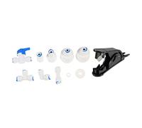 Operitacx Kit Installation Machine à Glaçons 1 Set Connecteurs en Pom Blanc, Accessoires Pratiques et Sûrs pour Conduites D'eau de Machines à Café Glaçons