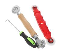 Operitacx Kit Outils pour Installation et Réparation de Moustiquaire Fenêtre avec Roulettes à Double Roulement et Crochet Extracteur pour Enduit et Remplacement