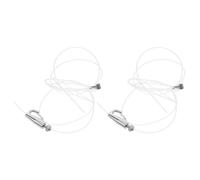 Operitacx Kit Suspendre Design Élégant pour Tableau Fil en Acier Inoxydable et Nylon Crochet Réglable 2 Sets pour Décoration Murale et Expositions en Galerie