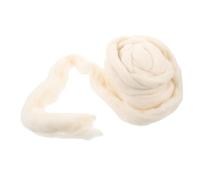 Operitacx Laine à Feutrer Blanche 200g pour Débutants et Garçon et Filles, Laine Douce et Polyvalente pour Bijoux et Travaux d'art DIY