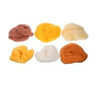 Operitacx Laine Roving Colorée pour Feutrage à Aiguille Matériaux DIY Faciles pour Débutants Couleurs Solides pour Artisanat et Tissage Manual