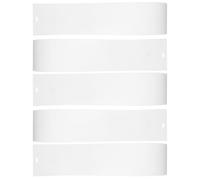 Operitacx Lamelles de Remplacement Faciles à Installer Lot de 5 pour Stores Verticaux en PVC Blanc Maintien Fonctionnalité pour Portes et Fenêtres