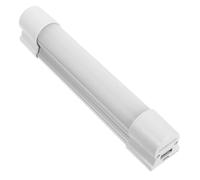 Operitacx Lampe de Camping Rechargeable à LED Barre Lumineuse Magnétique en Plastique Blanc Port USB Haute Luminosité et Boucle Suspendre, pour Tente et Coffre de Voiture