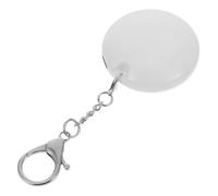 Operitacx Lampe de Portable Ronde avec Porte Clés Veilleuse Pratique pour à Main Femme Breloque Lumineuse Sécurisée avec Clip Original et Multifonctionnel