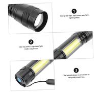 Operitacx Lampe Torche Rechargeable USB Zoom LED Puissante Modes Lumière Forte Portable pour Camping Randonnée Urgence