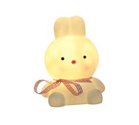 Operitacx Lampe Veilleuse Rabbit Forme de Lapin Lampe de Bureau Décorative pour Pâques Éclairage Tactile USB avec Design Adorable pour Chambre et Salon Atmosphère Joyeuse et Naturelle