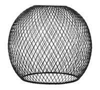 Operitacx Lampshade Métal Cage Abat-jour Suspendu Ajouré Vintage pour Lampe Filaire Compatible Chambre Bureau Noir