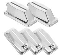 Operitacx Languettes de Tambour Pièces de Tirants Solide en Métal Argenté 5pcs Accessoires de Remplacement pour Caisse Claire pour Batterie Jazz