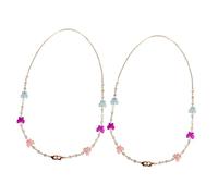 Operitacx Lanière pour Masque Anti-perte 2pcs en Acrylique Garçon et Filles Design, Adaptée pour Masque Facial, Lunettes et Chapeau
