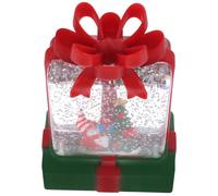 Operitacx Lanterne Décorative LED de Noël Verte, Veilleuse de Bureau | Piles, Motif Style Xmas, Finition Soignée, Plastique Robuste, Décoration Portable pour Fête
