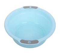 Operitacx Lavabo en Plastique Épais Petit Format, Bassin Polyvalent avec Double Poignée Bleu Clair, Bassine Portable pour Bain de Pieds, Lavage du Linge Cuisine, Usage Bébé et Maison,