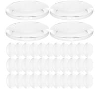 Operitacx Lentilles Convexes Transparentes en Acrylique Ensemble de 60 Double Face, Faciles à Utiliser pour Enseignement Optique et Projets DIY de Physique