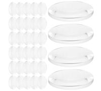 Operitacx Lentilles Optiques Convexes Transparentes Lot de 50 en Acrylique pour Enseignement de Physique et Expériences Scientifiques en Laboratoire
