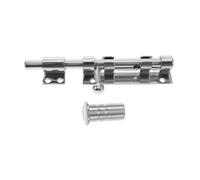 Operitacx Loquet de Porte Acier Inoxydable avec Trou pour Cadenas Boulon Coulissant Renforcé Serrure Robuste pour Portails Portes Intérieures et Extérieures Installation Facile