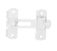 Operitacx Loquet Porte Coulissante Robuste Acier Inoxydable Serrure à Targette Renforcée pour Grange Jardin et Cage à Animaux Installation Facile Résistance Corrosion Blanc Mat