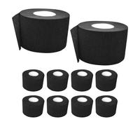 Operitacx Lot de 10 Bandes de Cou Jetables en Papier Crépon sans Peluche, Protecteur de Nuque Professionnel pour Coupe, Teinture et Shampooing en Salon