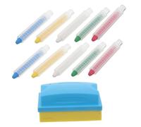 Operitacx Lot De 10 Craies Sans Poussière Pour Enfants Lavables Colorées Pour Tableau Noir Pour Écrire Pour Enseignant Pour Jouets Pour Salle De Jeux Pour Dessiner Pour Peindre