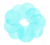 Operitacx Lot de 10 Feuilles de Film Couleur pour Éclairage LED, Filtres Gélatines pour Coucher de Soleil, Film Teinté Transparent 66 Mm, Ambiance Soirée et Photographie, Bleu Iridescent
